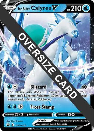 Ice Rider Calyrex V SWSH130 - Jumbo Cards Holofoil
