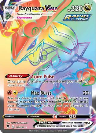 Rayquaza VMAX (Secret) 217/203 - SWSH07 Evolving Skies Holofoil