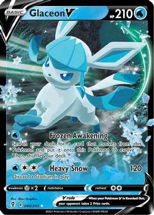 Glaceon V 040/203 - SWSH07 Evolving Skies Holofoil