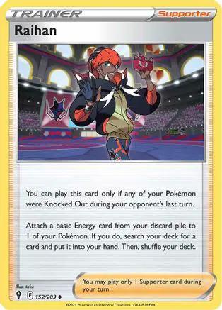 Raihan 152/203 - SWSH07 Evolving Skies Reverse Holofoil