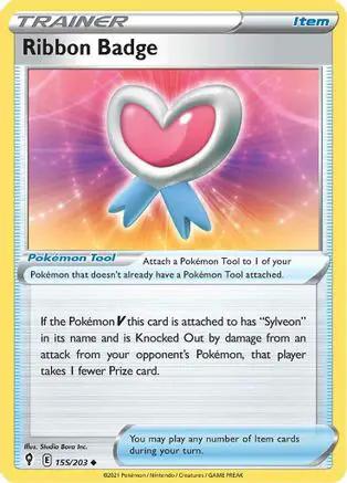 Ribbon Badge 155/203 - SWSH07 Evolving Skies Reverse Holofoil