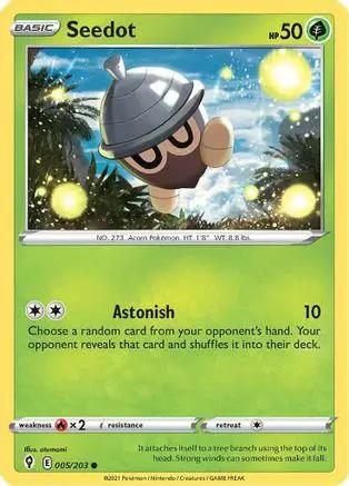 Seedot 005/203 - SWSH07 Evolving Skies Reverse Holofoil