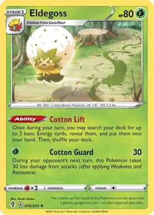 Eldegoss 016/203 - SWSH07 Evolving Skies Reverse Holofoil
