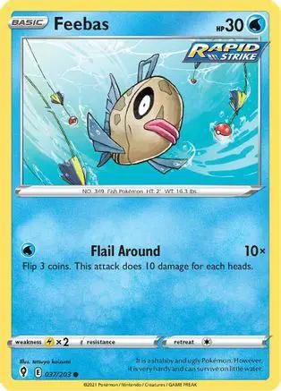 Feebas 037/203 - SWSH07 Evolving Skies Reverse Holofoil