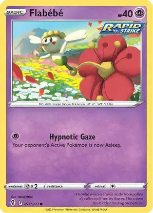Flabebe 071/203 - SWSH07 Evolving Skies Reverse Holofoil