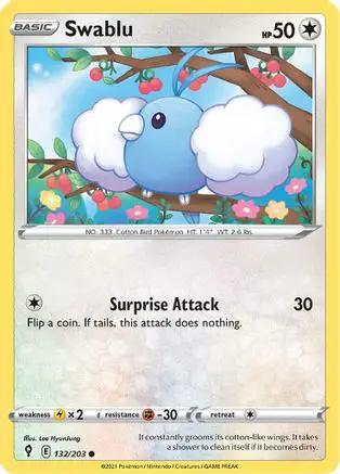 Swablu 132/203 - SWSH07 Evolving Skies