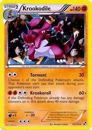 Krookodile (Cracked Ice Holo) 065/114 - Blister Exclusives Holofoil