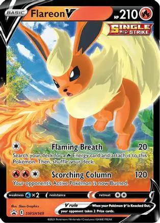 Flareon V SWSH149/307 - SWSH Sword & Shield Promo Cards Holofoil