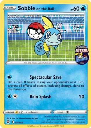 Sobble on the Ball (Pokemon Futsal) 005/005 - Miscellaneous Cards & Products