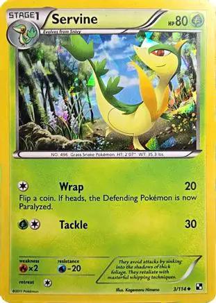 Servine (Cracked Ice Holo) 003/114 - Miscellaneous Cards & Products Holofoil