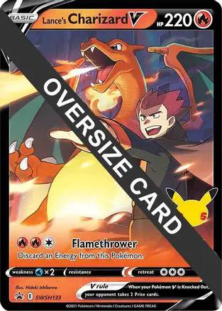 Lance's Charizard V SWSH133 - Jumbo Cards Holofoil