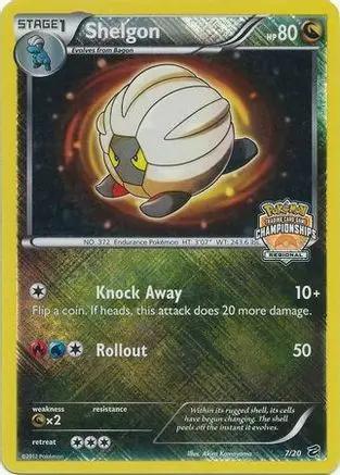 Shelgon 007/20 - League & Championship Cards - Reverse Holofoil