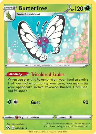 Butterfree 003/264 - SWSH08 Fusion Strike Reverse Holofoil