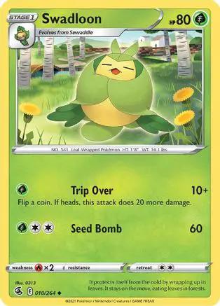 Swadloon 010/264 - SWSH08 Fusion Strike Reverse Holofoil