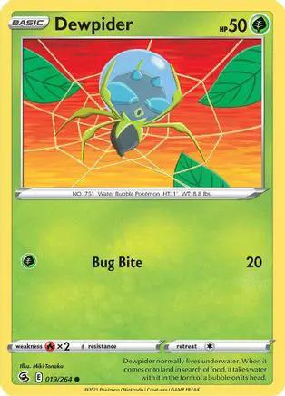 Dewpider 019/264 - SWSH08 Fusion Strike Reverse Holofoil