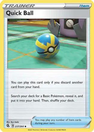 Quick Ball 237/264 - SWSH08 Fusion Strike Reverse Holofoil