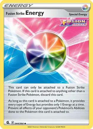 Fusion Strike Energy 244/264 - SWSH08 Fusion Strike Reverse Holofoil