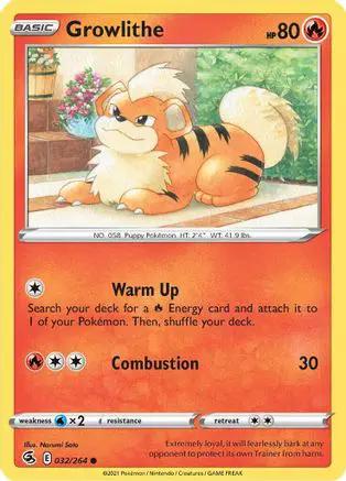 Growlithe 032/264 - SWSH08 Fusion Strike