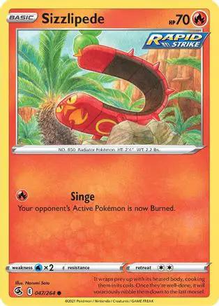 Sizzlipede 047/264 - SWSH08 Fusion Strike