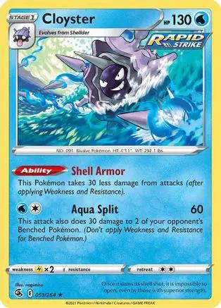 Cloyster 051/264 - SWSH08 Fusion Strike Reverse Holofoil