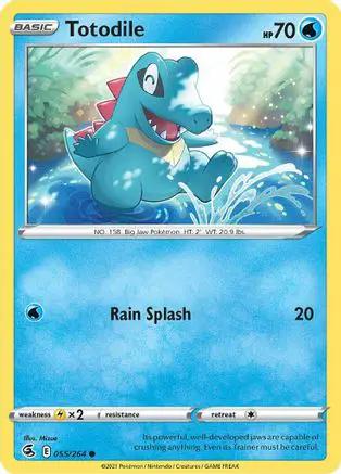 Totodile 055/264 - SWSH08 Fusion Strike Reverse Holofoil