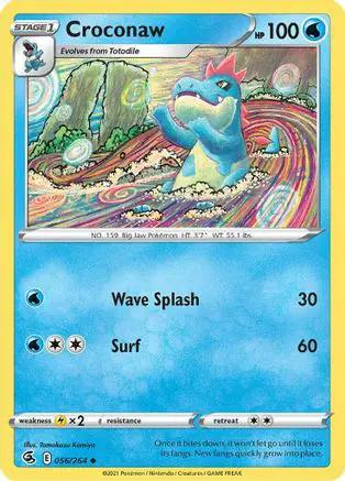 Croconaw 056/264 - SWSH08 Fusion Strike Reverse Holofoil