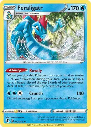 Feraligatr 057/264 - SWSH08 Fusion Strike Reverse Holofoil