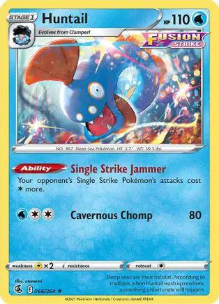 Huntail 066/264 - SWSH08 Fusion Strike Reverse Holofoil