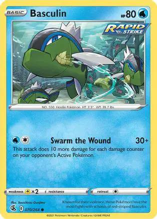 Basculin 070/264 - SWSH08 Fusion Strike Reverse Holofoil