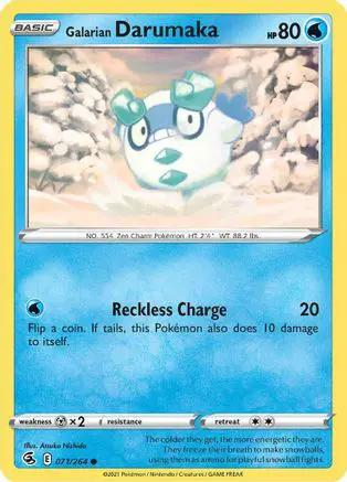 Galarian Darumaka 071/264 - SWSH08 Fusion Strike Reverse Holofoil