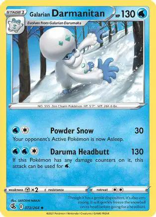 Galarian Darmanitan 072/264 - SWSH08 Fusion Strike Reverse Holofoil