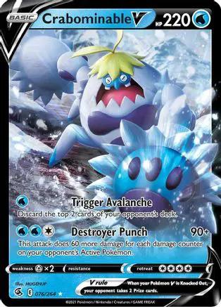 Crabominable V 076/264 - SWSH08 Fusion Strike Holofoil