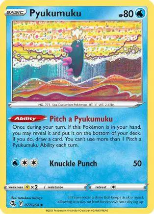 Pyukumuku 077/264 - SWSH08 Fusion Strike Reverse Holofoil