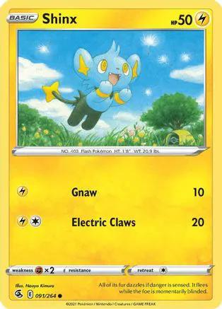 Shinx 091/264 - SWSH08 Fusion Strike Reverse Holofoil