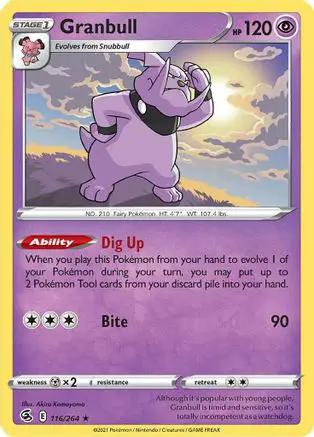 Granbull 116/264 - SWSH08 Fusion Strike Reverse Holofoil