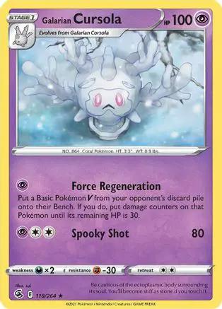 Galarian Cursola 118/264 - SWSH08 Fusion Strike