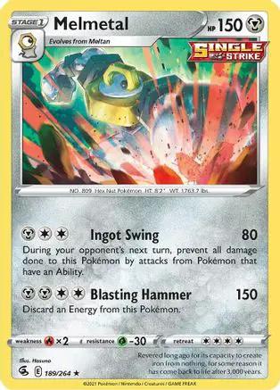 Melmetal 189/264 - SWSH08 Fusion Strike Reverse Holofoil