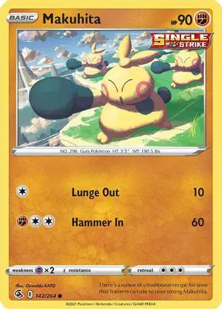 Makuhita 142/264 - SWSH08 Fusion Strike Reverse Holofoil