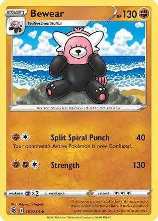 Bewear 151/264 - SWSH08 Fusion Strike Reverse Holofoil