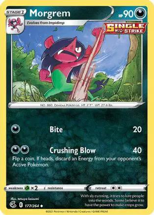 Morgrem 177/264 - SWSH08 Fusion Strike Reverse Holofoil