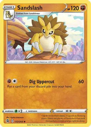 Sandslash 132/264 - SWSH08 Fusion Strike Reverse Holofoil