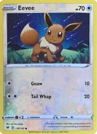 Eevee (Reverse Cosmos Holo) 130/185 - Miscellaneous Cards & Products Reverse Holofoil