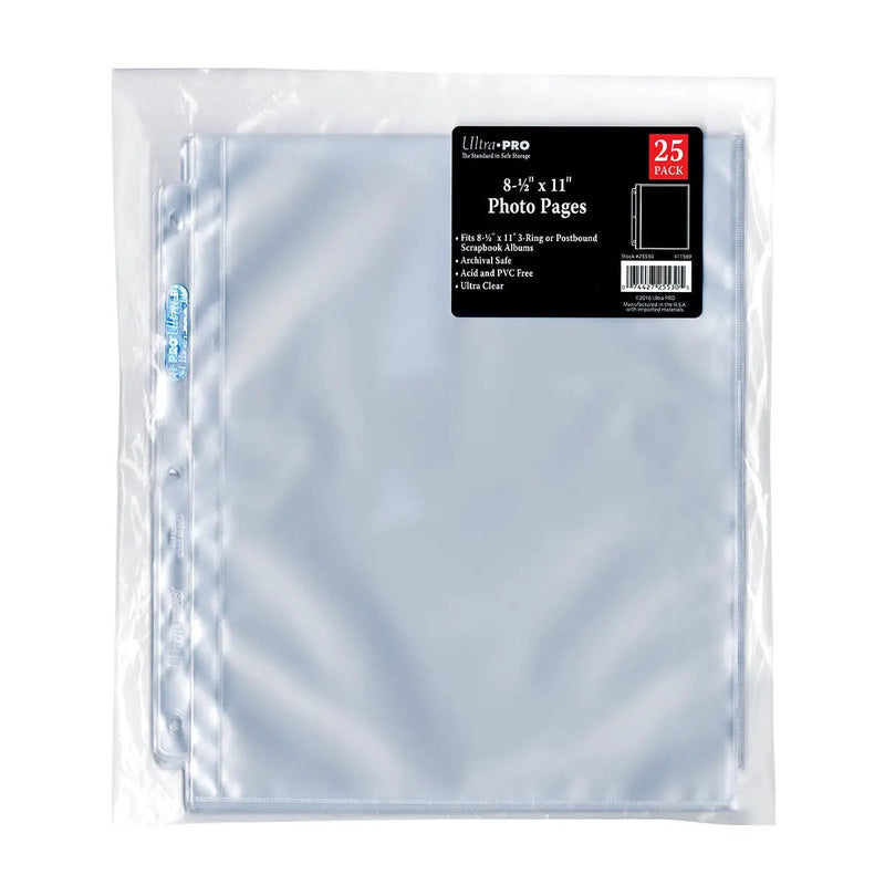 3-Hole Photo Pages (25ct) for 8
