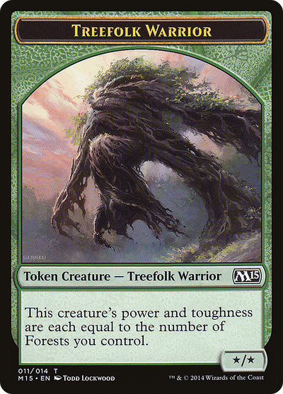 Treefolk Warrior (M15-011) - Magic 2015 Tokens