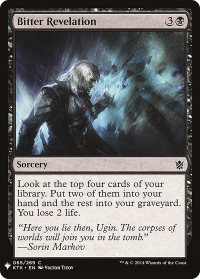 Bitter Revelation (LIST-KTK-65) - The List