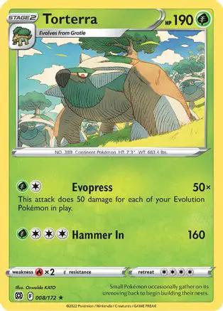 Torterra 008/172 - SWSH09 Brilliant Stars Holofoil