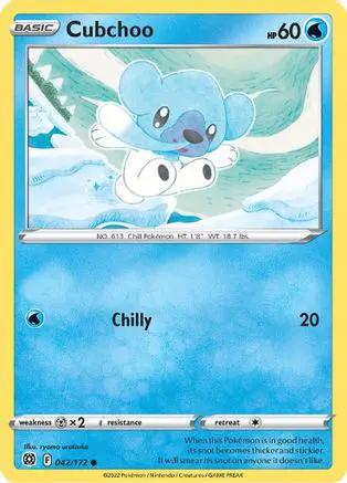 Cubchoo 042/172 - SWSH09 Brilliant Stars Reverse Holofoil