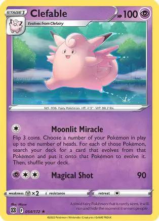 Clefable 054/172 - SWSH09 Brilliant Stars Reverse Holofoil
