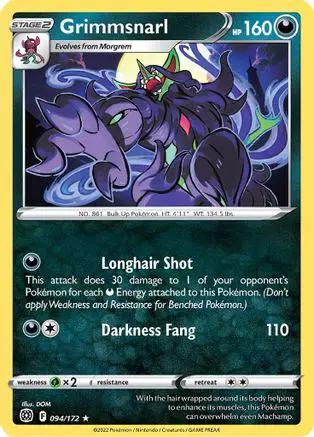 Grimmsnarl 094/172 - SWSH09 Brilliant Stars Reverse Holofoil