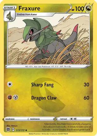 Fraxure 111/172 - SWSH09 Brilliant Stars Reverse Holofoil
